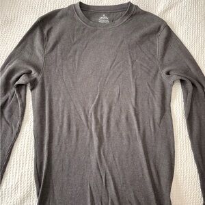 Gray Long Sleeve Men's Shirt